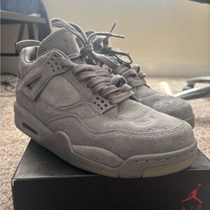 Jordan Men's Gray Suede Sneakers